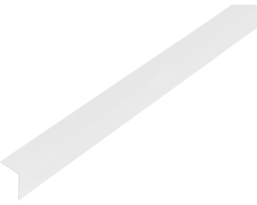 Vinkelprofil ALBERTS plast transparent 20x20x1mm 1m Vitt dekorativt band