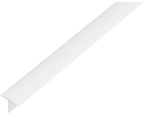 T-profil ALBERTS plast vit 25x18x2mm 1m Avslutningsprofil av plast