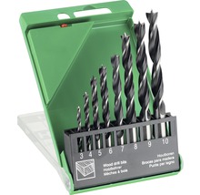 Träborrset HIKOKI CV-spiral 3-10mm 8 delar