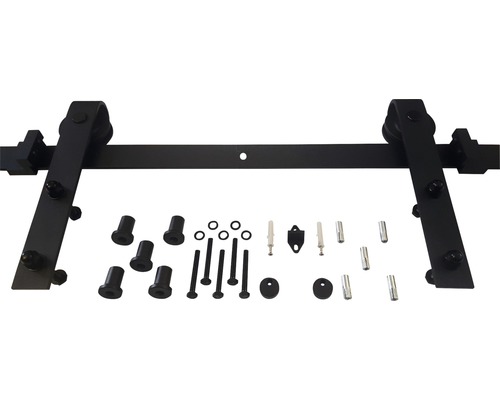 Skjutdörrsbeslag med fästmaterial