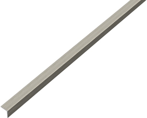 Vinkelprofil ALBERTS aluminium rostfritt stål mörk självhäftande 10x10x1mm 1m