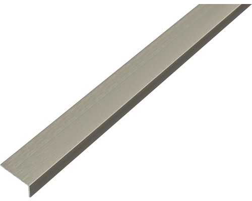 Vinkelprofil ALBERTS aluminium rostfritt stål mörk självhäftande 20x10x1mm 1m