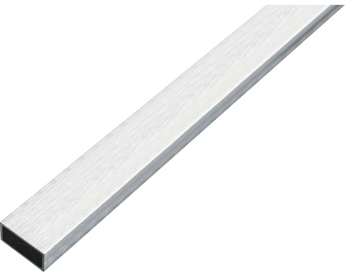 Rektangulärt rör ALBERTS aluminium ljust 20x10x1mm 1m Rektangulärt aluminiumrör