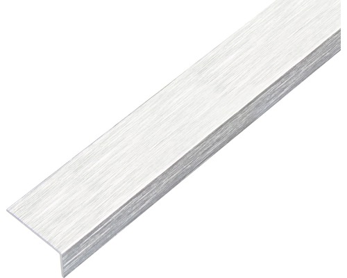 Vinkelprofil ALBERTS aluminium rostfritt stål ljus självhäftande 30x15x1,5mm 1m