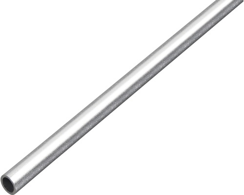 Rundrör ALBERTS aluminium kulpenat silver Ø 10x1mm 1m Metallrör