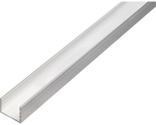 U-profil ALBERTS aluminium natur 20x30x20x2mm 2,6m Aluminium U-profil