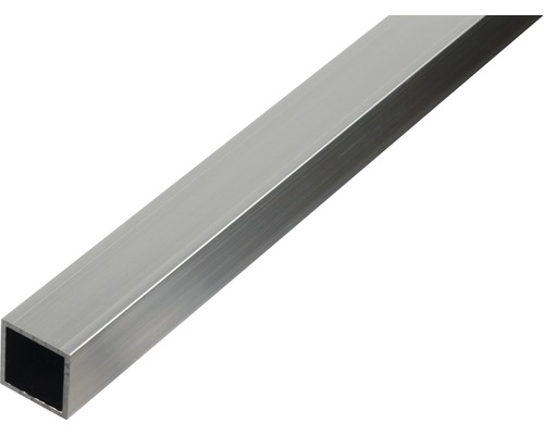 BA-profil ALBERTS fyrkant aluminium natur 20x20x1,5mm 2,6m Fyrkantig aluminiumprofil