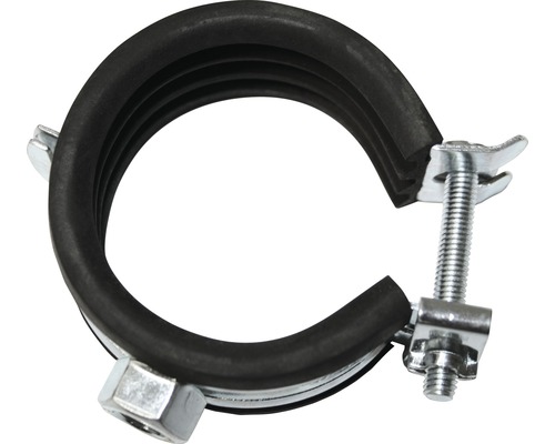 Easypress rörklammer gummiklädd 1/4" elförzinkad, 50 styck