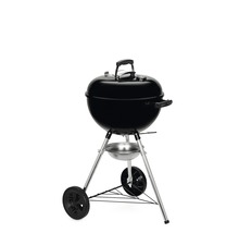 Svart klotgrill med hjul