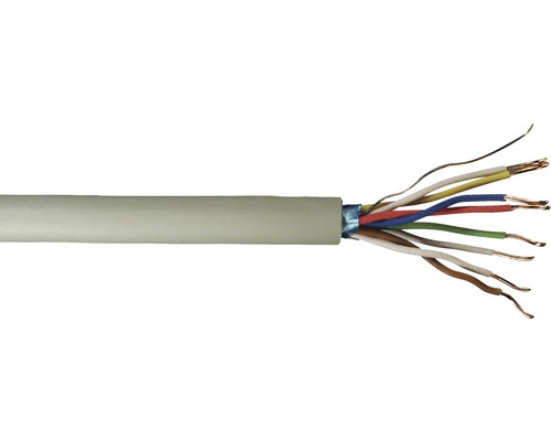Telekabel J-Y(ST)Y, 4x2x0,6 mm², metervara Elektrisk kabel med exponerade färgade ledare