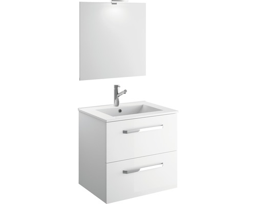 Möbelpaket CYGNUS BATH titlis med spegel vit blank 600 mm 22922 Möbelpaket CYGNUS BATH titlis med spegel vit blank 600 mm 22922
