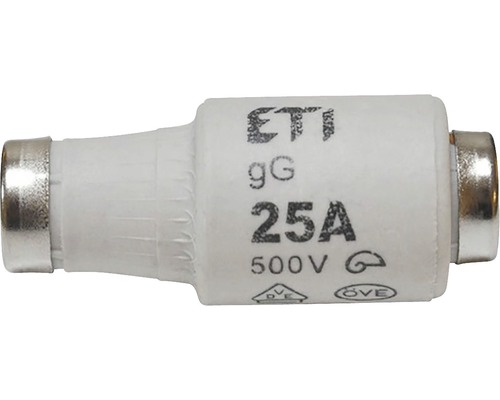 ETI apparatskyddssäkring gG 25A 500V