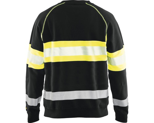 Svart sweatshirt med reflexränder