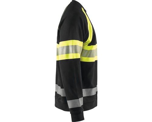 Svart sweatshirt med reflexränder för ökad synlighet
