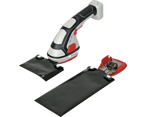 Pattfield fogskrapa med batteri och uppsamlingspåse