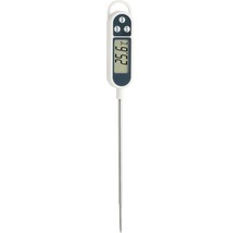 Digital sticktermometer med sensor i rostfritt stål och display