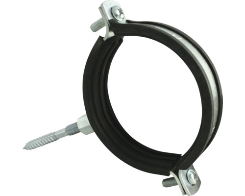Rörklämma med gängad stång och tätning 80x8mm DN 110 Rörklämma med skruv för rörfixering