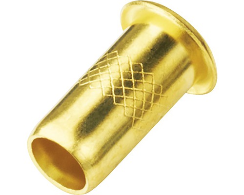 Metallnitmutter med räffling