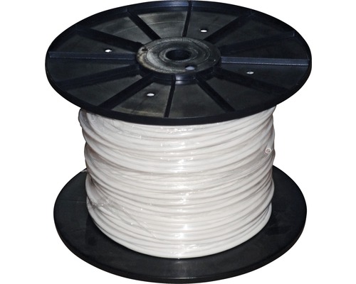 Kabeltrumma med vit kabel