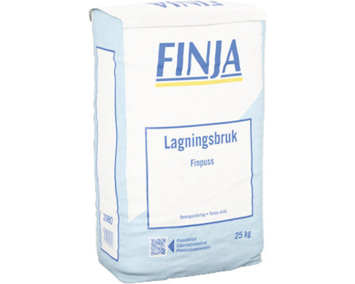 Lagningsbruk FINJA 25kg Säck Finja utjämningsmassa, 25 kilogram