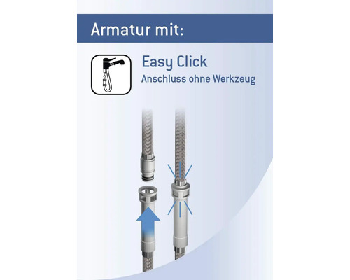 Easy Click armaturanslutning utan verktyg