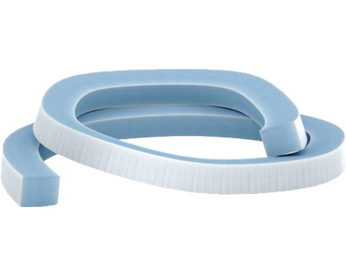 Två blå och vita tätningsringar för sanitära installationer