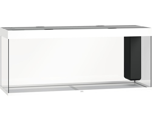 Vitt akvarium med integrerat filtersystem