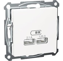 Infälld vägguttag med två USB-portar