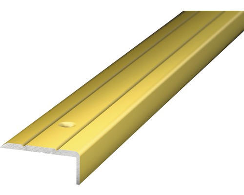 Kantlist PRINZ aluminium guld 30x4,5mmx1m Trappnosprofil i aluminium