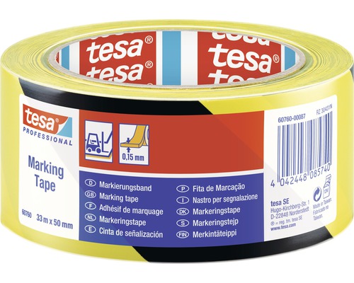 Tesa markeringsband, 33 meter x 50 millimeter