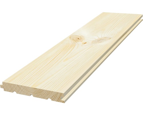 Massivt trägolv MOELVEN Natur obehandlad furu 25x142mm (OBS! Fallande längder) Träpanel av gran