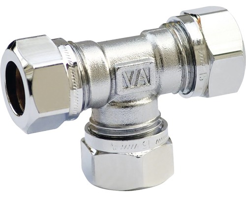 T-koppling VATETTE VA1150 förkromad rör 12x15x12 mm 1948447 T-koppling VATETTE VA1150 förkromad rör 12x15x12 mm 1948447