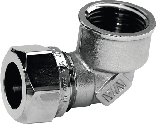 VATETTE Vinkelkoppling 1147-15xR15 förkromad 1948082 Rörkoppling med 90-graders vinkel för sanitära installationer