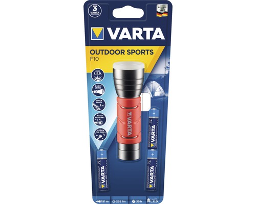 Varta Outdoor Sports F10 ficklampa med batterier