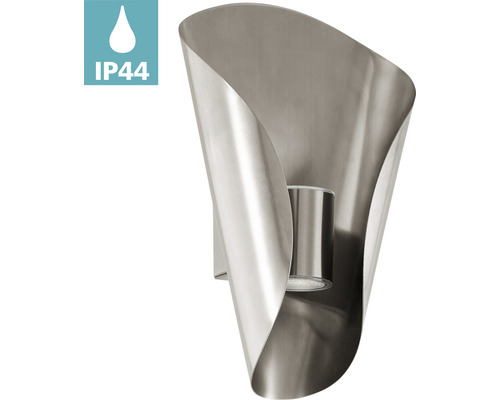 Vägglampa i rostfritt stål med skyddsklass IP44