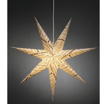 Julstjärna med inskriptionen Merry Christmas som dekoration