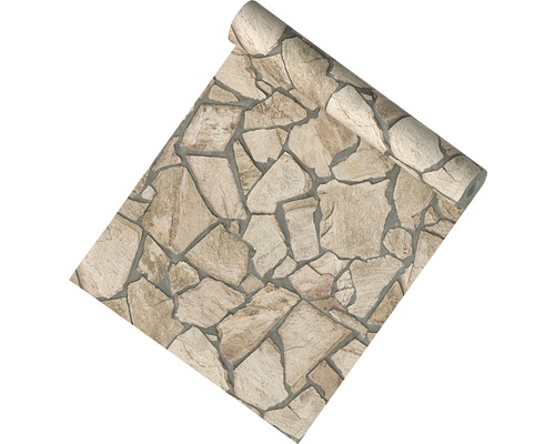 Tapetrulle med stenmönster