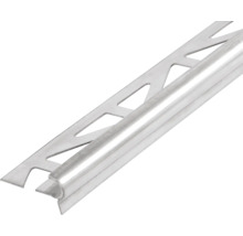 Trappstegsprofil DURAL Florentostep FSTE 110 grå rostfritt stål rund-profil 100 cm 11 mm