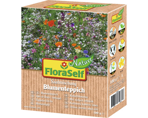 Blomsterfrön FLORASELF Nature Rabattblomma max 100m²