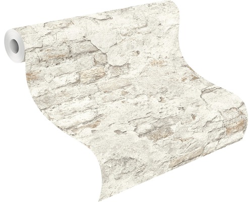 Tapetrulle med stenmurslook