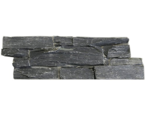 Väggtegel natursten i betongmantel skiffer svart 20x55 cm Väggbeklädnad av sten