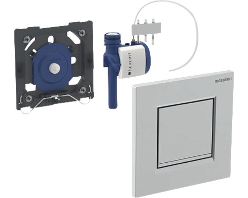 Geberit spolmekanism med tryckplatta