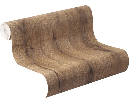 Tapetrulle med träutseende