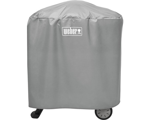 Weber logotyp på ett grillskydd för skydd mot väder och vind