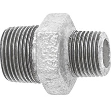 Dubbelnippel av metall