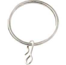 Gardinring med veckbandskrokar