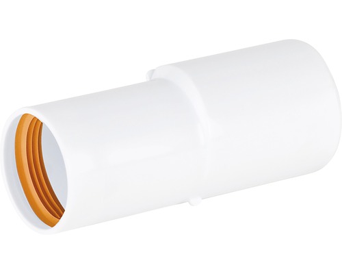 FALUPLAST Förminskning 40x32 mm 2910311 Vit övergångsnippel i plast med invändig gänga