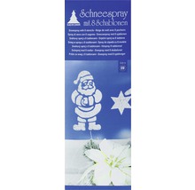 Snöspray med åtta mallar