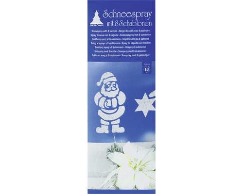Snöspray med åtta mallar