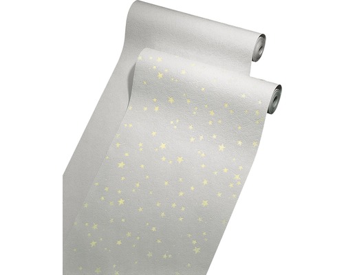 Två rullar strukturtapet med stjärnmönster